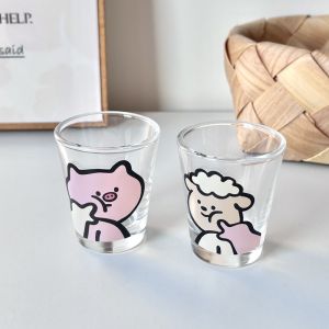 แก้วน้ำแข็งรูปสุภาพบุรุษสไตล์เกาหลี แก้วน้ำแข็งแบบมินิ แก้วใสสำหรับใส่เหล้าขาว แก้วใสสำหรับกินน้ำแข็ง แก้วใสสำหรับกินเหล้า แก้วน้ำแข็งขนาดเล็ก แก้วน้ำแข็งแบบลำลอง