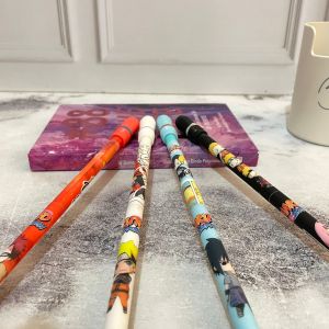 Pulpen Spinning Putar Magnet 2in1 Panjang - MOTIF NARUTO BAGI 2 - pena lucu pen gel bolpoin bulpen warna warni unik alat tulis hadiah anak sekolah & kantor stationery cute karakter kartun - VALUED GOODS (VG)