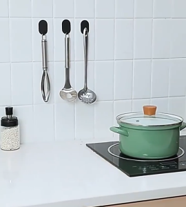 5Pcs Strong adhesive Hooks Bathroom Kitchen Towel Brush Hooks Waterproof No punching Wall-mounted