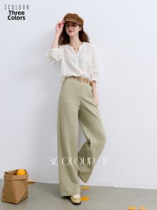 3COLOUR·S | Cotton Slimming Trousers