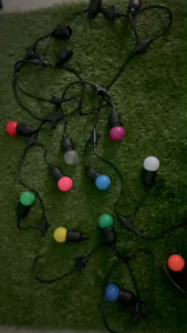 หลอดปิงปองสี LED 3W ขั้วE27 หลอดไฟสี Led Light หลอดไฟสี หลอดแต่งสวน หลากสี เป็น PVC ตกไม่แตก