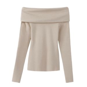 HUOLISI | One-shoulder Sweater Female Spring