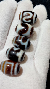 1pcs/lot Jewelry loose Tibetan Dalu dzi beads natural agate DIY charms for jewelry making gift oval ethnic style 15*20mm