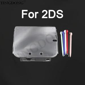 Bộ Vỏ Bảo Vệ Trong Suốt Cho 2DS - Vỏ Bảo Vệ Chống Trầy Xước Bằng PC Cứng Kèm Bút Cảm Ứng Stylus Tương Thích Với Nintendo New2DSLL