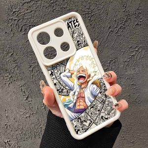 One Piece | Ốp Điện Thoại Dây Đeo One Piece Gear 5 Dành Cho Xiaomi 17 15 15T 14 14T 13 POCO X7 X6 M8 M7 M6 F8 F7 Pro Plus - Vỏ TPU Mềm Chống Xước