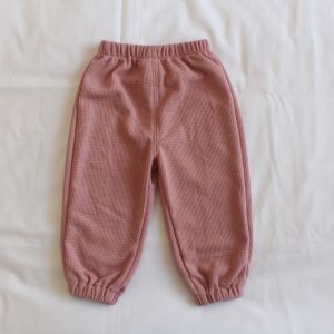 Watermelon Planet กางเกงผ้าฝ้ายเอวสูงสําหรับเด็กกางเกงเคลื่อนไหวแบบสบายๆสําหรับเด็กชายและเด็กหญิงอายุ 9 เดือนถึง 4 ปี