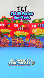 FCI Oil Pastel 8/12/18/24Colors Professional Painting Soft Drawing Grffiti Art Crayon Washable Round Non-Toxic for Kids