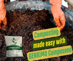 GENKIMO-Composeed | Powerful Compost Booster | 3X Faster | Rich & Healthy Soil!