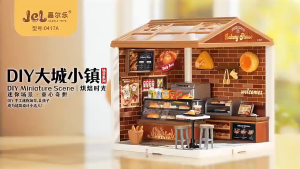 JIAERLE TOYS 3D Puzzle DIY City Town Series Plastic House Miniature