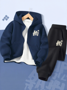 New Style Spring Fall Hooded Childrens Suit