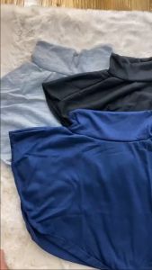 Manset Leher Hijab Bahan Kaos Adem Tertutup Tinggi Premium