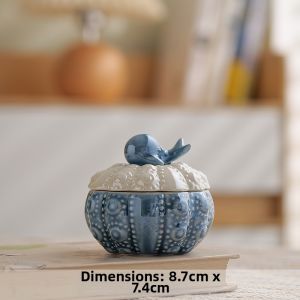 FENGBAI | Ceramic Blue Whale Jewelry Storage Box