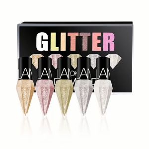 Cadia🔥 Liquid Eyeliner Diamond Glitter Durable Mini Eyeshadow Cepat Kering Kuning / Silver Cosmetic Eyeliner Tahan Air