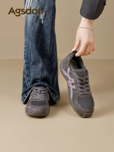 Agsdon | Womens Retro Thick Sole Fleece Lined German Army Trainers
