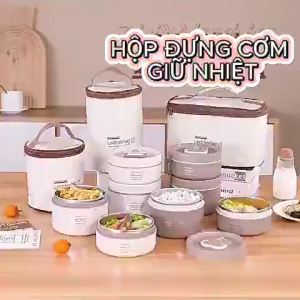 Hộp Cơm Inox 304 BỘ 3 Hộp Xếp Tầng 1520ml | Hộp Đựng Thức Ăn Kèm Túi Muỗng Đũa