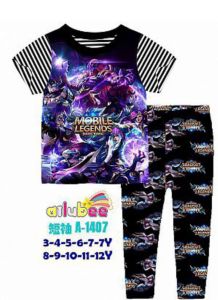 Setelan Baju Tidur Anak Mobile Legend PJMS478