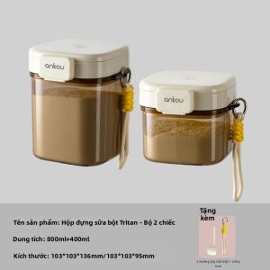 Ankou | Hộp Bảo Quản Bột Chống Ẩm Có Nắp Đậy