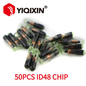 50PCS ID48 Glass Auto Transponder Chip For VW Audi Skoda Seat Honda ID 48 Unlock Chip Copy Car Key Blank For VVDI TOOL KD MAX