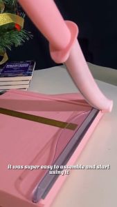 OFFICOM Pink Paper Cutter (A3 B4 A4 B5 A5 B6 B7) Manual Trimmer High Quality Sharp Cuts