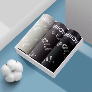 MiiOW | Quần lót nam Catman Cotton nguyên chất thoáng khí kháng khuẩn cạp vừa quần đùi nam mùa xuân 2025 quần lót nam chất lượng cao