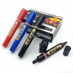 Bút Chì Dầu Hai Đầu TIZO 89110 Bút Chì Chống Thấm Nước Màu Đen Đỏ Bút Chì Siêu Anh Hùng Bút Chì Hộp Đầu Lớn Bút Chì