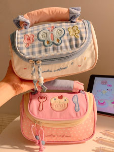 Túi Đựng Đồ Dùng Học Tập Dung Tích Lớn Dễ Thương Túi Đựng Mỹ Phẩm Túi Xách Túi Đựng Bút Chì Túi Nylon Họa Tiết Hoạt Hình