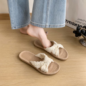 DIANCHA | Pearl Bow French Style Sandals Soft Soles