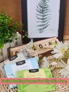 Small Fresh Face Oil Absorbing Paper Natural Linen Oily Skin Control Film Blotting Paper Sheets Cleaning 花香吸油面纸