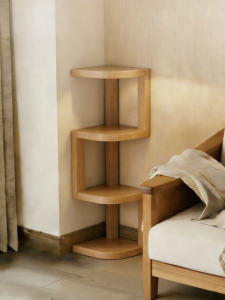 ZHUSHANXIA | Ultra-Narrow Solid Wood Corner Cabinet 20cm