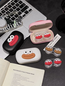 Portable Mini Invisible Contact Lens Case with Mirror Leak-Proof Storage Box for Daily Use And Care Compact Beauty Contact Lens Holder