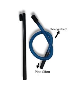 SELANG PIPA KURAS / ISI AIR AQUARIUM SERBAGUNA STOP KRAN BLACK VERSION