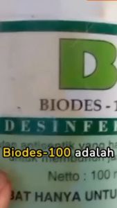 BIODES 100 Disinfektan Membasmi Virus Bakteri Jamur Kandang Ayam Unggas Dan Air Minum Hewan 1 Liter