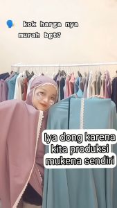 Mukena Travelling Katun Mikro Premium Polos Dewasa Renda Rajut - ANTAZKA MUKENA