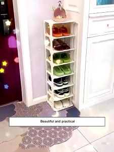 10 Layer DIY Shoe Rack Organizer Shoe Cabinet Stackable Shoes Storage Space Saving 2~10 Layers