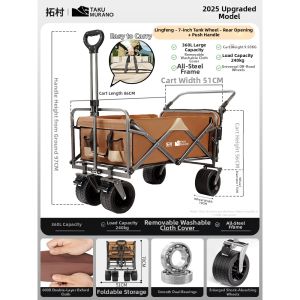 TAKU MURANO | Folding Multifunctional Outdoor Cart for Camping