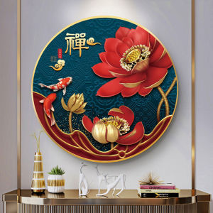 Flowers Red Lotus Pattern DIY Cross Stitch Complete Kits Printed Canvas Embroidery Set Cotton Thread Needlework Home Decor