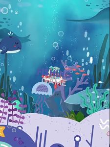 Mainan Anak Meja Pancingan dan Paus TABLE FISHING TOY DOLPHIN