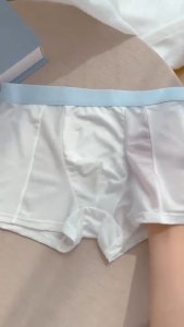 Quần Lót Boxer Nam Ice Silk Co Giãn 4 Chiều Quần Sịp Nam Phối Lưới Thoáng Mát Mềm Nhẹ Mặc Hằng Ngày
