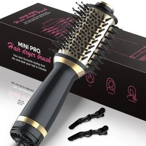 Máy Sấy Tóc 4 Trong 1 Bàn Chải Tạo Kiểu Mini Dành Cho Mọi Loại Tóc Thiết Kế Hình Bầu Dục Chống Nóng Dụng Cụ Chăm Sóc Tóc Điện Tử Của LISAPRO