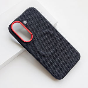 szhaiyu | Nylon Woven Matte Leather Phone Case for Xiaomi Poco X8 Pro Max X8Pro for MagSafe Magnetic Wireless Charging Protective Cover