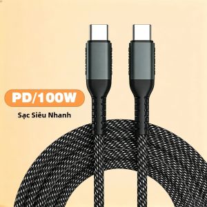 UGOURD 240W PD 3.1 Cáp USB C Sang C 100W Type-C Sang Type-C Sạc Nhanh Dây Sạc Nylon Bện Chịu Lực Cao 1m 2m Phụ Kiện Điện Thoại Di Động