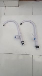 [ VIENA ] Kran Angsa Kran Cuci Piring Keran Sink Kran Dapur Meja PVC Soligen Engkol B1 Dan Bulat B2 Putih