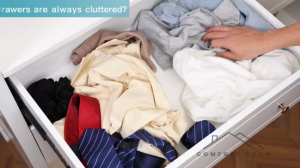 Drawer Dividers for Clothes / Dresser Drawer Organizer / Plastic Drawers Separators