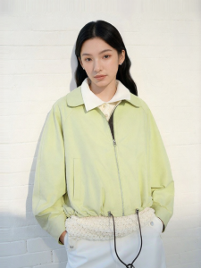 Semir | Áo Khoác Oversized Có Dây Thắt Cổ Xếp Tay Đỡ