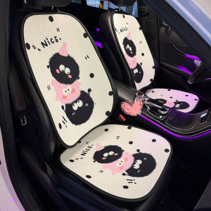 Universal Four Seasons Cartoon Car Seat Cushion Womens Single Piece Vehicle Seat Cover Polyester Fiber Comfortable Car Seat Pad