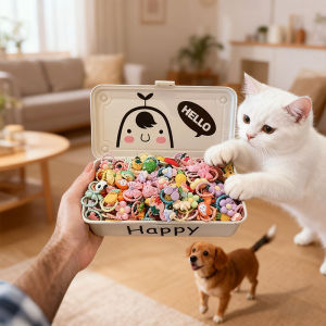 100Pcs/50Pcs Pet Hair Accessory Set Cute Flower Bow Fruit and Small Animal Design Headbands and Hair Ties Suitable for Dogs and Cats (Hair Accessories Only Random Styles and Colors)