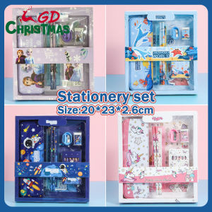 GD Christmas 12 Pcs Pencil Case Set Art Drawing Set with Pencil for Kids Drawing Pencils for Kid Stationery