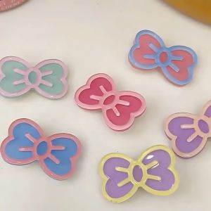 🎀Ready Stock🎀Korean Style Ins Ribbon Hair Clips Girls Cute Hair Pin 🧸网红ins风卡通格子蝴蝶结发夹韩版超仙少女发卡清新边夹刘海夹🧸
