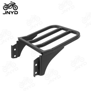 JNYD Black/ Chrome Motorcycle Backrest Sissy Bar Luggage Rack for Harley Sportster XL 883 1200 Softail Dyna