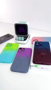 Softcase Gradient Full Cover Lens Protection Magsafe Case iPhone XR XS MAX 11 12 13 MINI 14 PRO MAX 14 PLUS